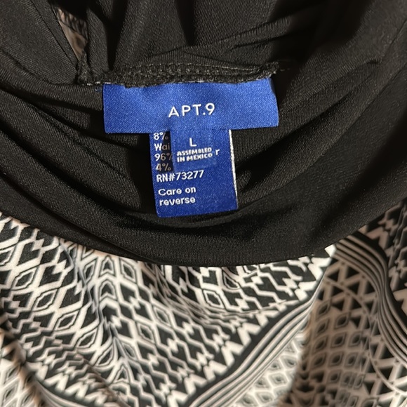 Black and white patterned skirt APT 9, size L - Picture 4 of 4